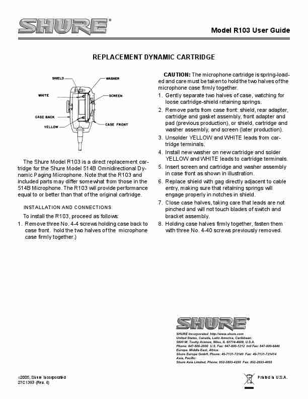 Shure Microphone R103-page_pdf